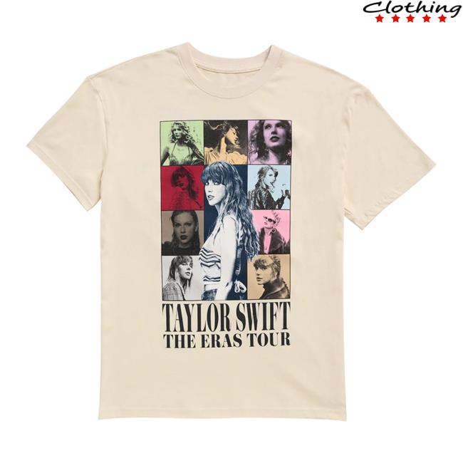 Official Taylor Seift Swift Clothing Store Shop Taylor Swift The Eras International Tour Beige Shirts TaylorSwift