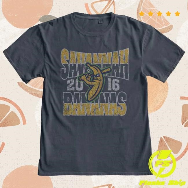Official Savannah Bananas Merch Bananas Blue 84 Side Scroll Tee SavannahBananas