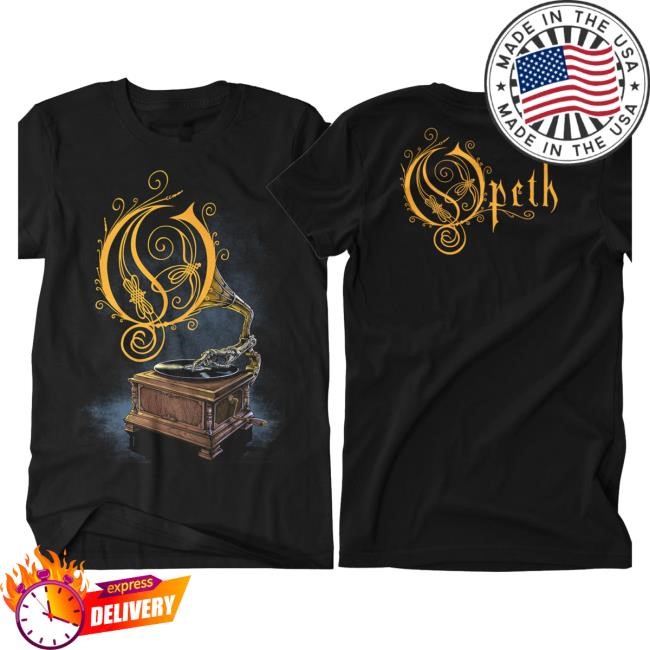 Official Opeth Merch Opeth - 'Gramophone' T Shirt