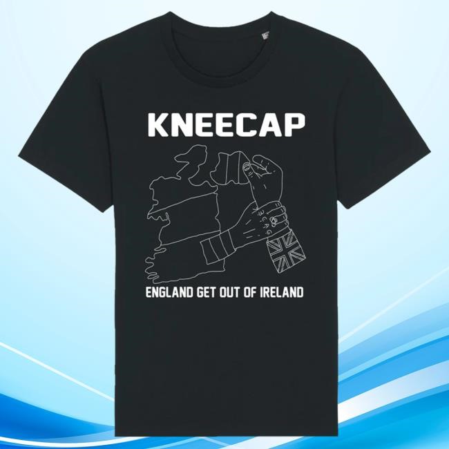 Official Kneecap Merch England get out of Ireland T Shirt - White