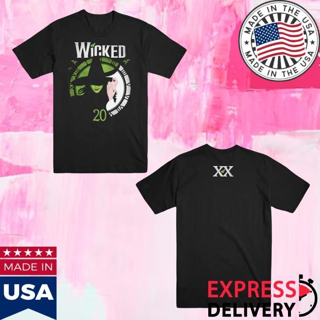 Wicked 20th Anniversary Tee Shirt Wicked the Musical Shop