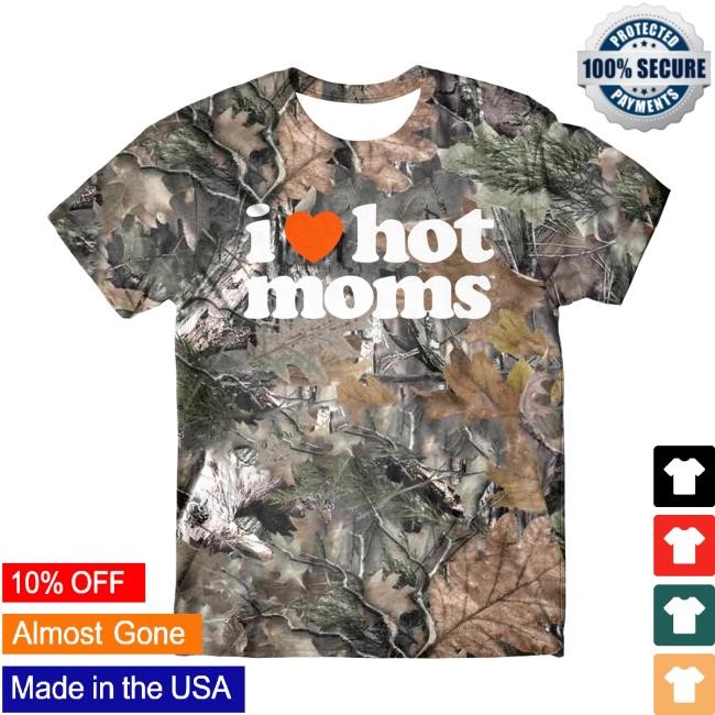Official Danny Duncan Merch Store Danny Duncan I Heart Hot Moms Camo Shirt 2024 Danny Duncan Apparel Clothing Shop DannyDuncan