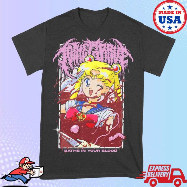 Risingmerch Rising merch To The Grave Bathe In Your Blood Sailor Moon Tees