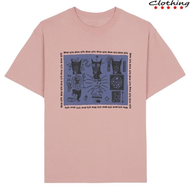 Brain Dead Mind Games New Shirt - Mauve