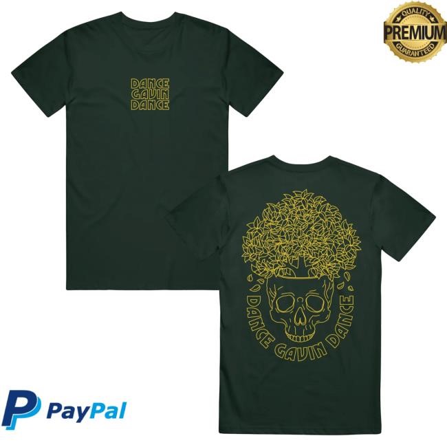 Official Dance Gavin Dance Merch Skull Tree - Forest Green Shirt 2025 DanceGavinDance