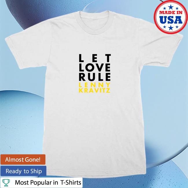 Official Lenny Kravitz Store Shop Let Love Rule White Tees Lenny Kravitz Apparel Clothing
