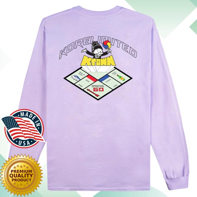 Official Kore Limited Merch Store Kore Limited Wonopoly Long Sleeve Hot Shirt (Lavender) KoreLimited Apparel Clothing Shop
