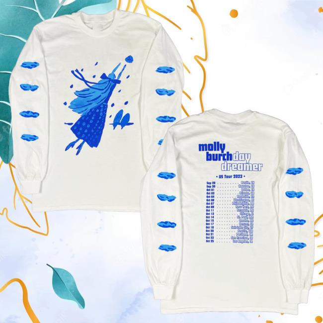 Official Hello Merch Molly Burch Clothing 2023 Us Tour Longsleeve Hellomerch