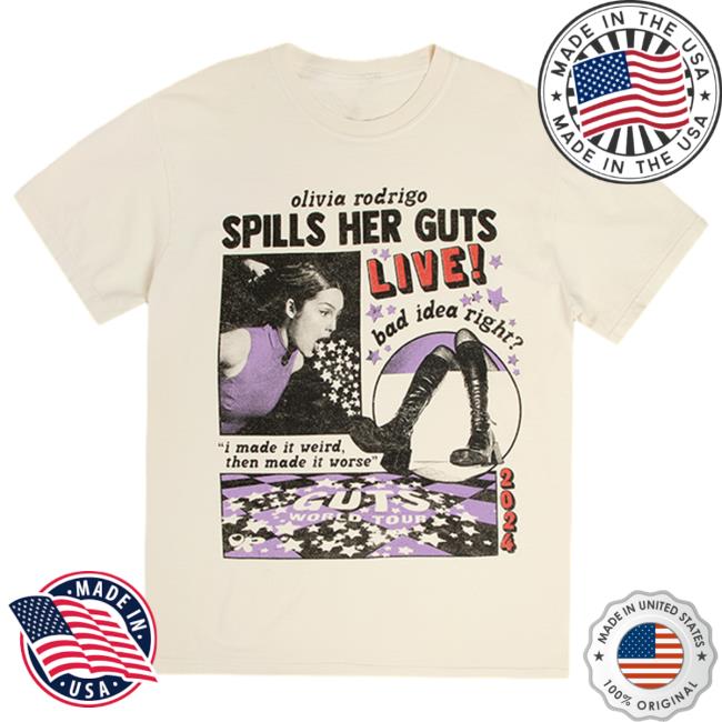 Official Guts Merch Shop Or Spills Her Guts Live Long Sleeve Tee