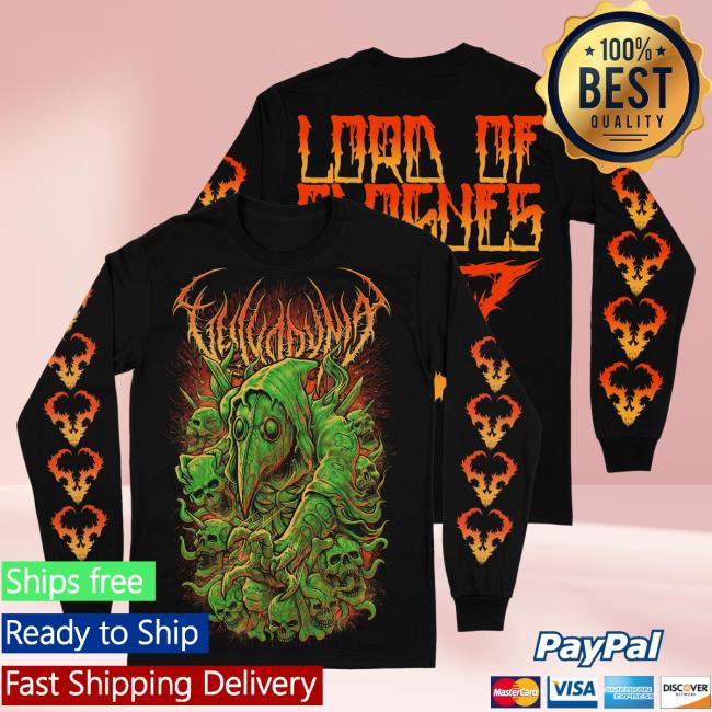 Official Vulvodynia Rising Merch Vulvodynia - Lord Of Plagues Long Sleeve Shirts Risingmerch