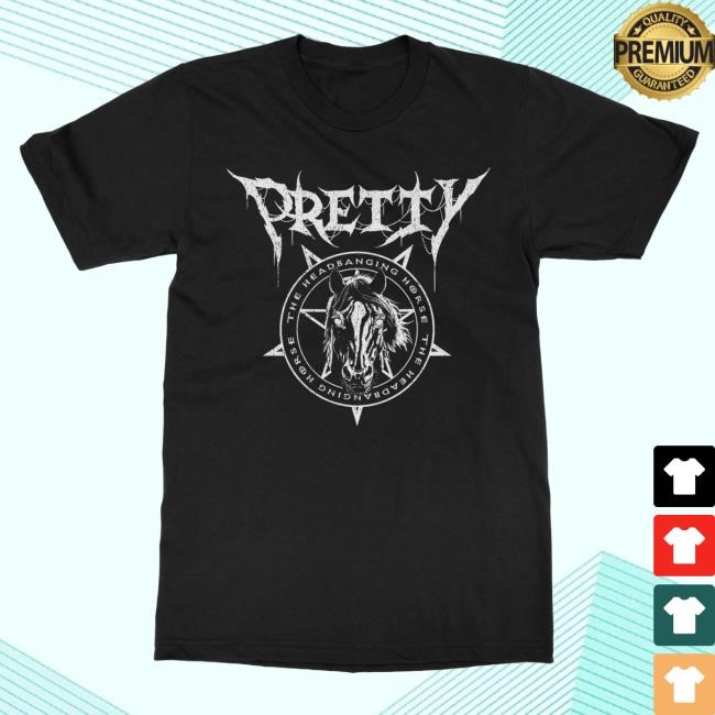 Official IndieMerchstore Pretty the Head-Banging Horse "Pentagram" Top Shirt
