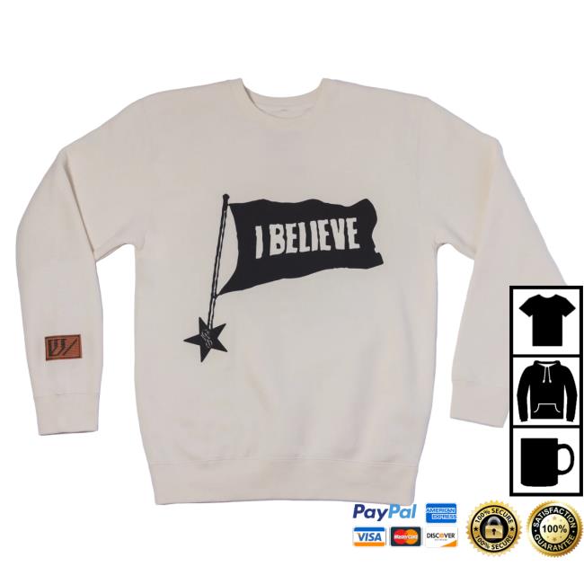 Official Phil Wickham Merch Store Shop Outw/Theold - I Believe Cream Crew neck PhilWickham