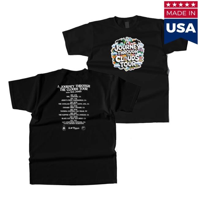 Be Majestic Store A Journey Through The Clouds Tour Tee Shirt