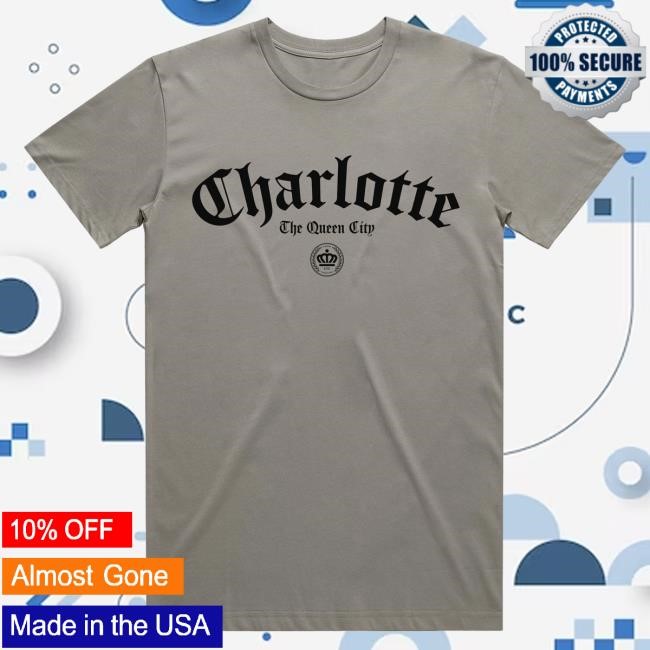 Official 704 Shop Store Charlotte Gothic Queen City Popover Shirt