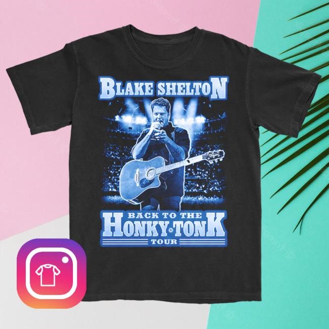 Official Blake Shelton Clothing Shop Store Blake Shelton 2024 Photo T Shirt