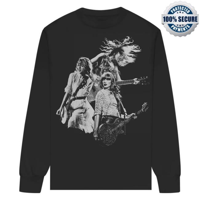 Officia Taylor Seift Swift Clothing Store Shop Taylor Swift The Eras Tour Collage Black Long Sleeve Taylorswift