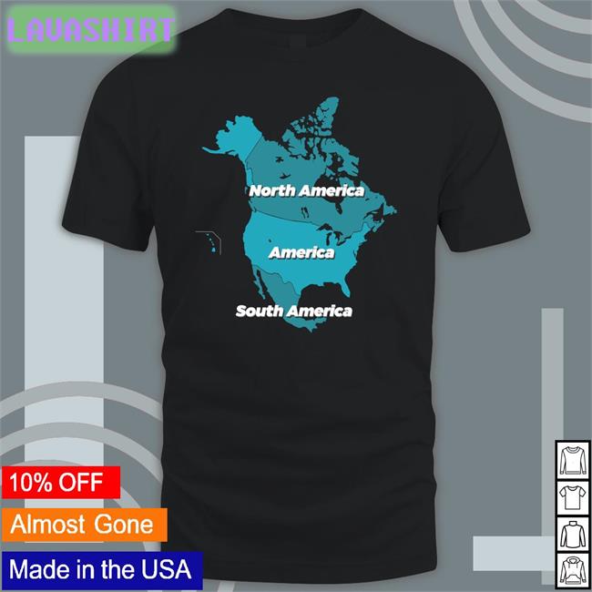 North America America South America Long Sleeve T Shirt Three Year Letterman