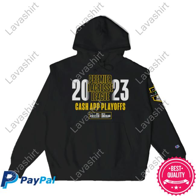 Official Premier Lacrosse League Shop Champion Cash App 2023 Playoff Crewneck Sweatshirt