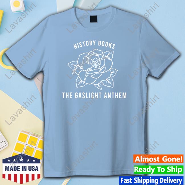 Official The Gaslight Anthem Merch The Gaslight Anthem Spider Rose History Book Shirt