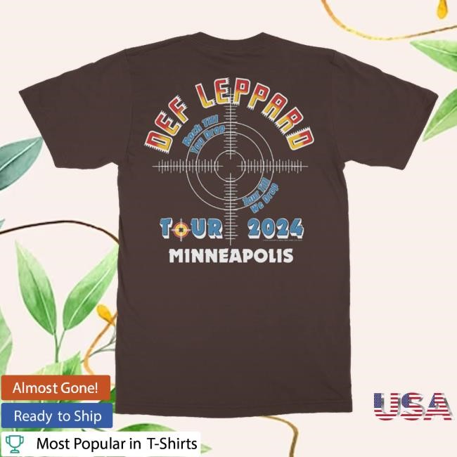 Minneapolis, MN 2024 Tour New T-Shirt - Def Leppard Official Store