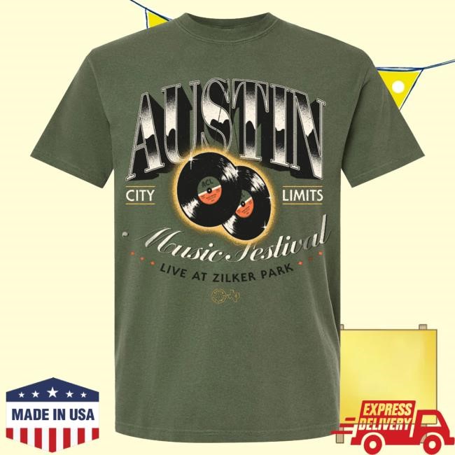 Acl Merch 2025 Records Lineup Tee Austin City Limits Music Festival