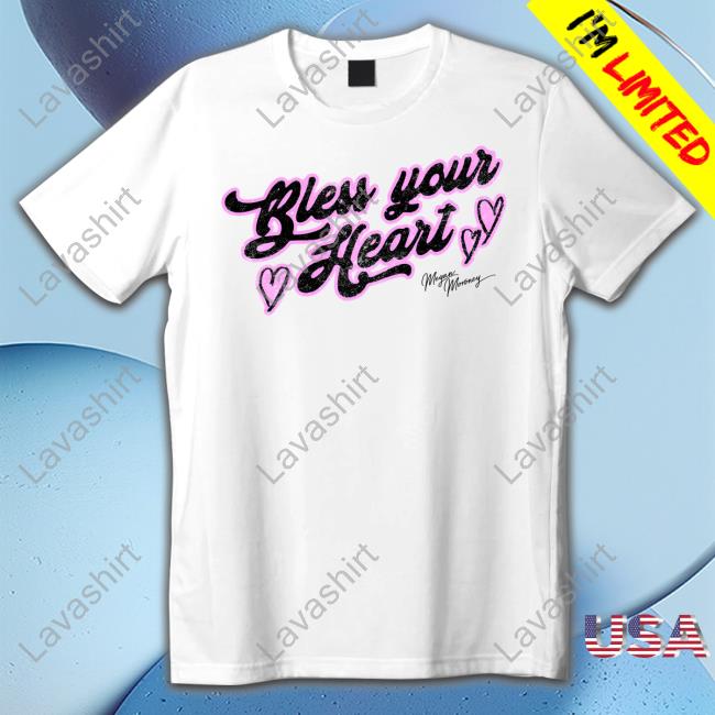 Megan Moroney Merch Bless Your Heart Tee Shirt Meganmoroney
