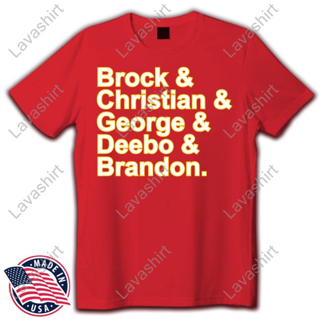 Official Brock And Christian And George And Deebo And Brandon Long Sleeve Tee Ninersparky