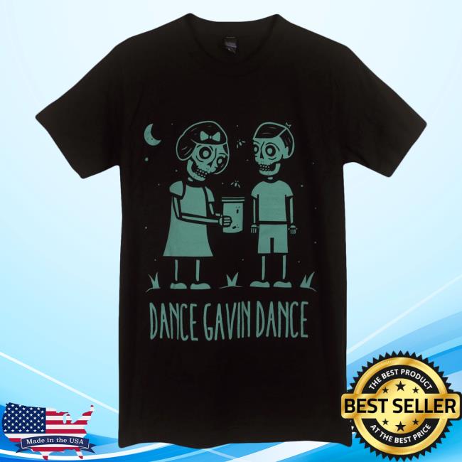 Official Dance Gavin Dance Band Merch Blue Skull Black Shirt New DanceGavinDance
