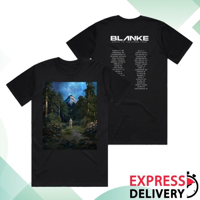 Blanke - Earth To The Stars - Tour T Shirt KT8 Merch Shop