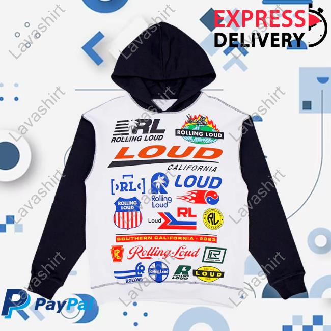 Official Rolling Loud Shop Merch Railway Sweatshirt Cali 23 Shoprollingloud