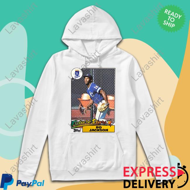 Homage Merch 1987 Topps Future Stars Bo Jackson Royals Shirt Kansas City Royals