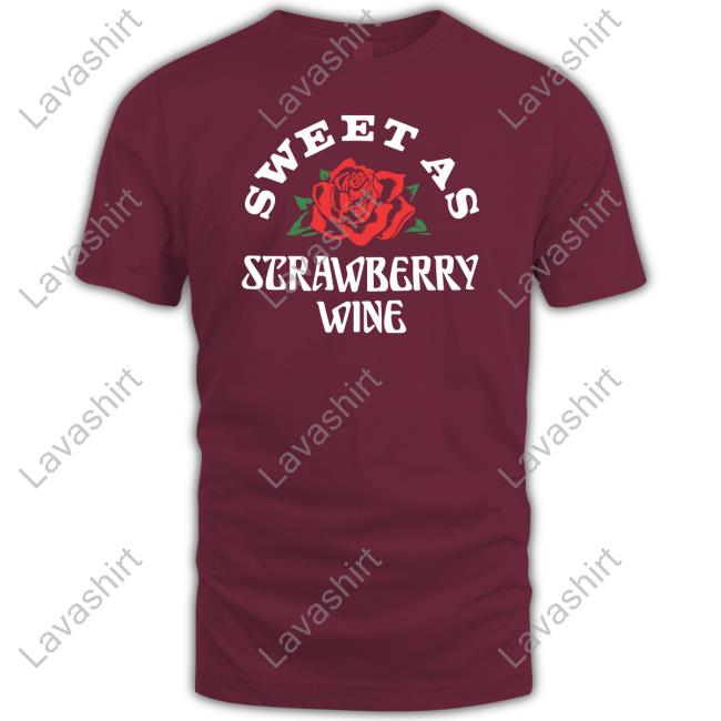Official Chris Stapleton Merch Sweet As Strawberry Wine Maroon Hooded Sweatshirt