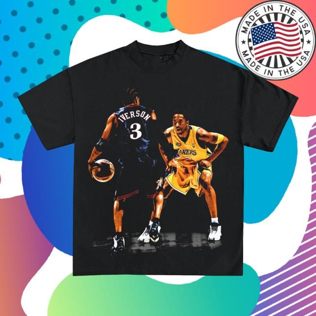 Official Icy Shop Merch Iverson Vs. Kobe Graphic T Shirt