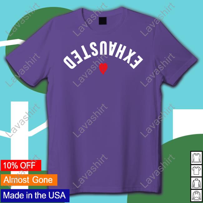 Official Beautiful Bastard Srore Exhausted Heart Shirt Shirt 2022
