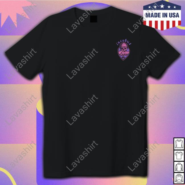 Official Incubus Skull Handshake Tee Shirt