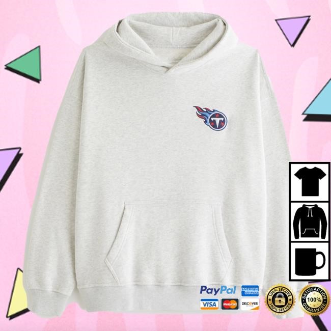 Official Abercrombie And Fitch Tennessee Titans Graphic Hooded Sweatshirt NFL by Abercrombie