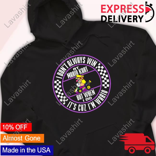 Nintendo Mario Kart Wario When I Win Circle Text New T-Shirt