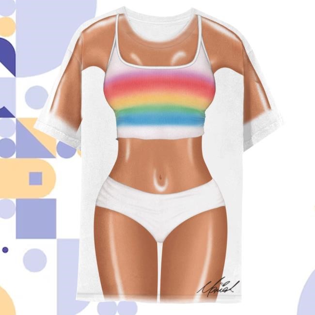 Mariah Carey Mariah Rainbow Body Classic T Shirt