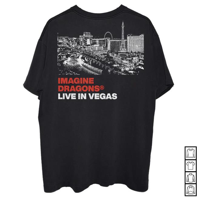 Official Imagine Dragons Merch Store Vegas Skyline Shirt New Imagine Dragons Apparel Clothing Shop ImagineDragons
