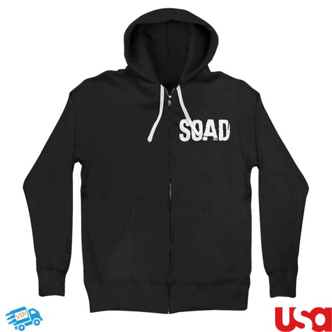 Official System Of A Down Merch System Stack Logo Zip Up Long Sleeve