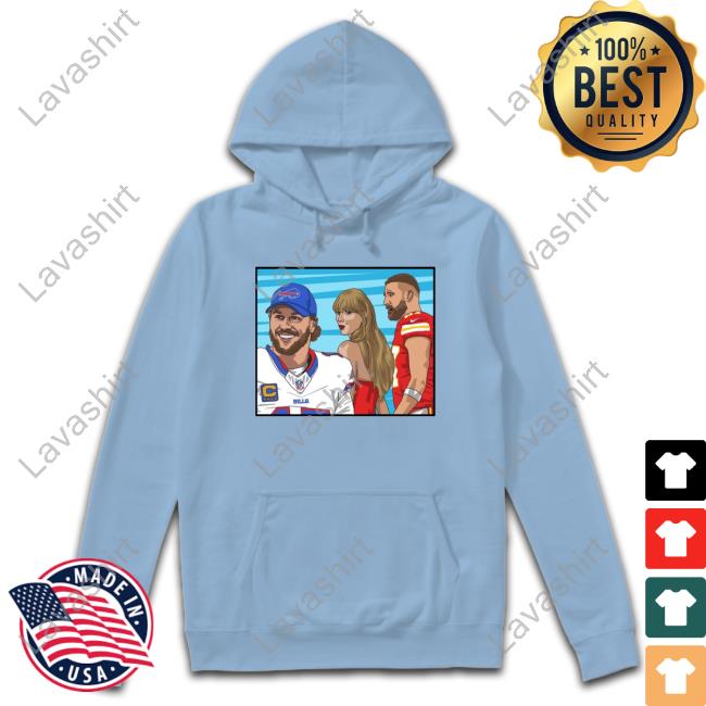 Official Distracted Girlfriend Taylor Swift Buffalo Bills And Kansas City Chiefs Travis Kelce Tee Shirt