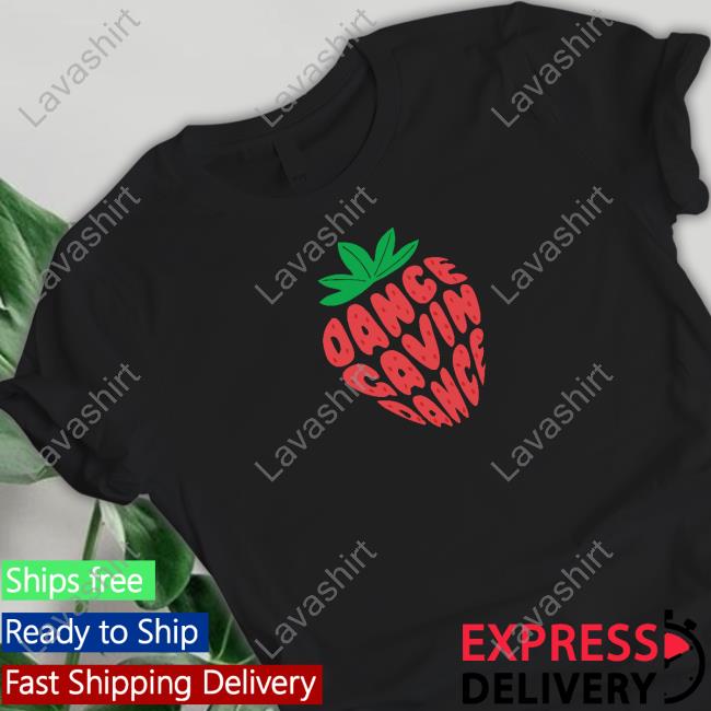 Dance Gavin Dance Strawberry Text Black Long Sleeve T Shirt