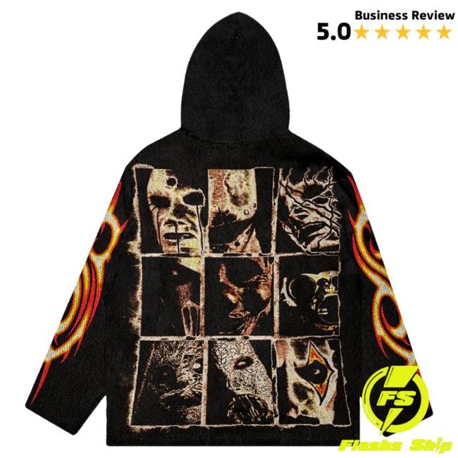 Official Slipknot Merch Store Shop Slipknot 9 Square Woven Hoody Slipknotmerch