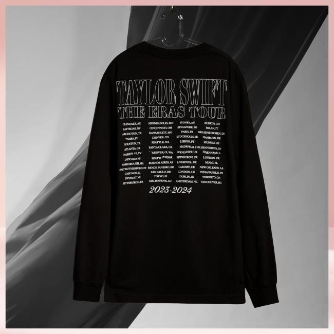 Official Taylor Swift Merch Shop Taylor Swift | The Eras Tour TTPD Live Photo Long Sleeve T Shirt for Men & Women Taylor Swift Clothing Store Apparel Taylorswift