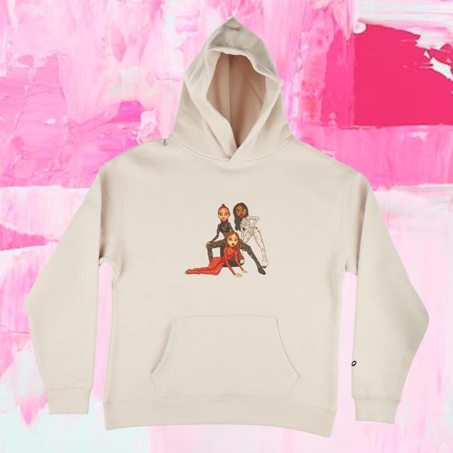 Official Flo Like This Merch Fan Art Hooded Sweatshirt: Bone