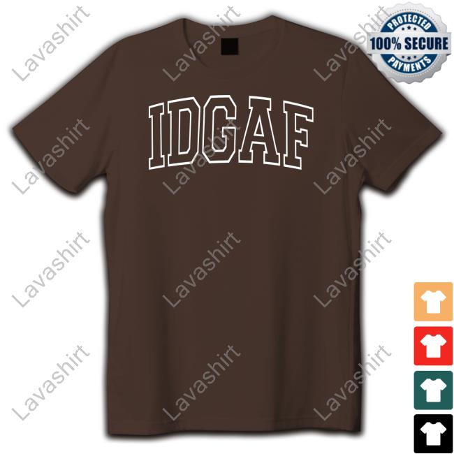 Sadie Crowell Merch Idgaf Black Crewneck Sweatshirt Sadiecrowell