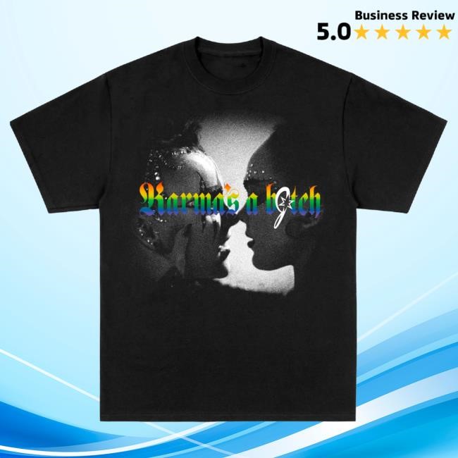 Official Jojo Siwa Store Shop Merch Jojo Siwa Black Karma Silhouette T Shirt Jojosiwa