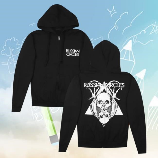 Official Hellomerch Russian Circles Skulls Black Zip Crew Hello Merch