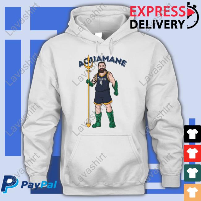 Steven Adams Aquamane Tee Shirt Memphis Grizzlies
