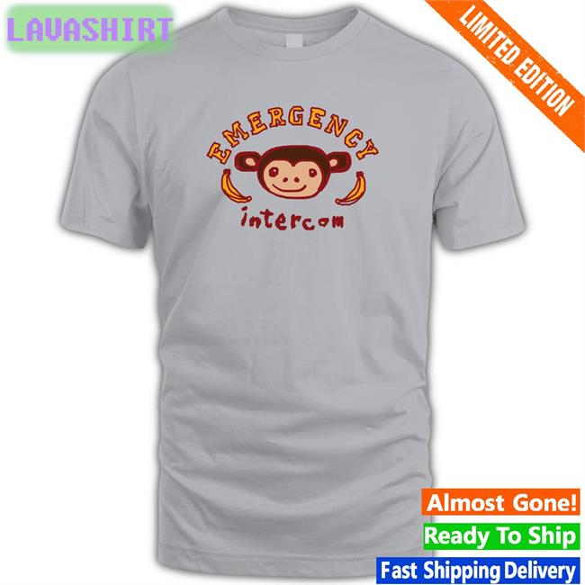 Monkey Emergency Intercom Original Tee White Emergency Intercom Merch
